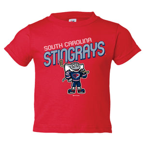 Red Toddler Deep Cool Ray T-Shirt