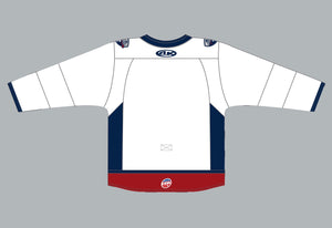 Youth White Athletic Knit Stingrays Replica Jersey