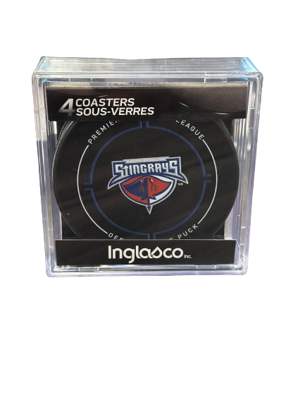 Stingrays 4 Pack Hockey Puck Coasters