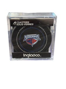 Stingrays 4 Pack Hockey Puck Coasters