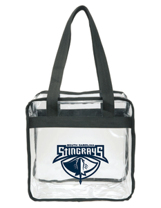 Stingrays Clear Stadium/Arena Zippered Bag